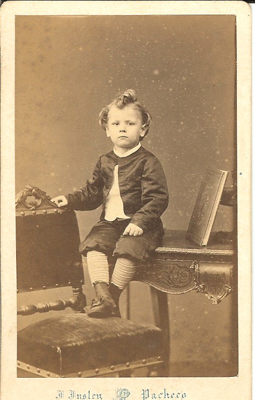 Historic photograph of a young boy, found at Atwood Museum