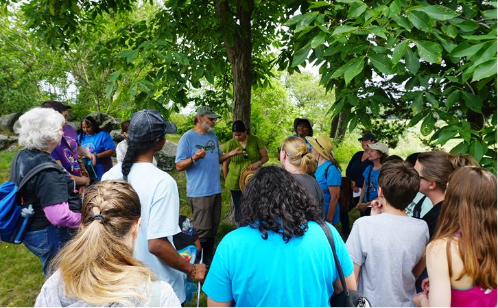 Russ-leading-wild-edibles-walk-for-MCNAA-@-Cox-Reservation